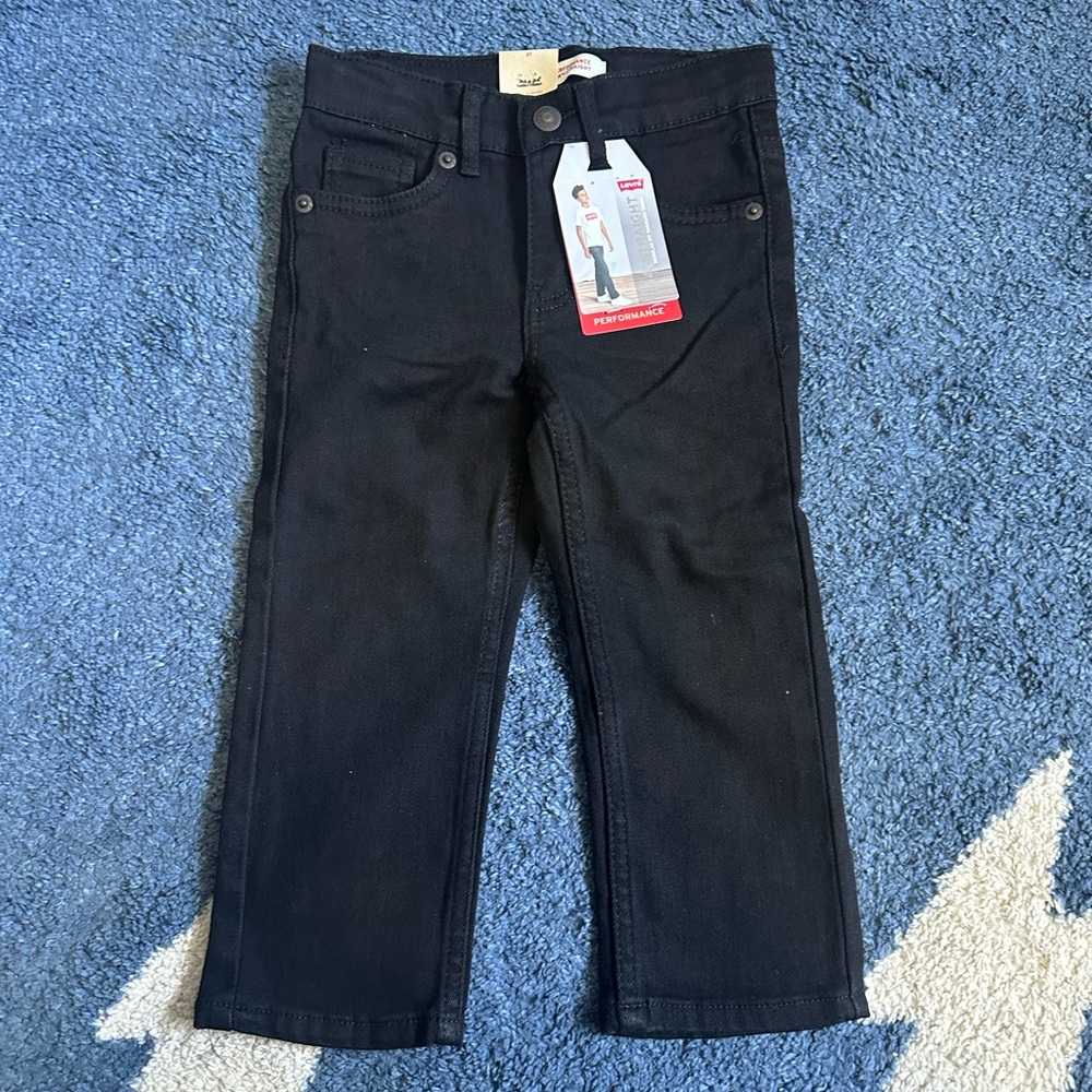 Toddler Levi Black Denim Jeans